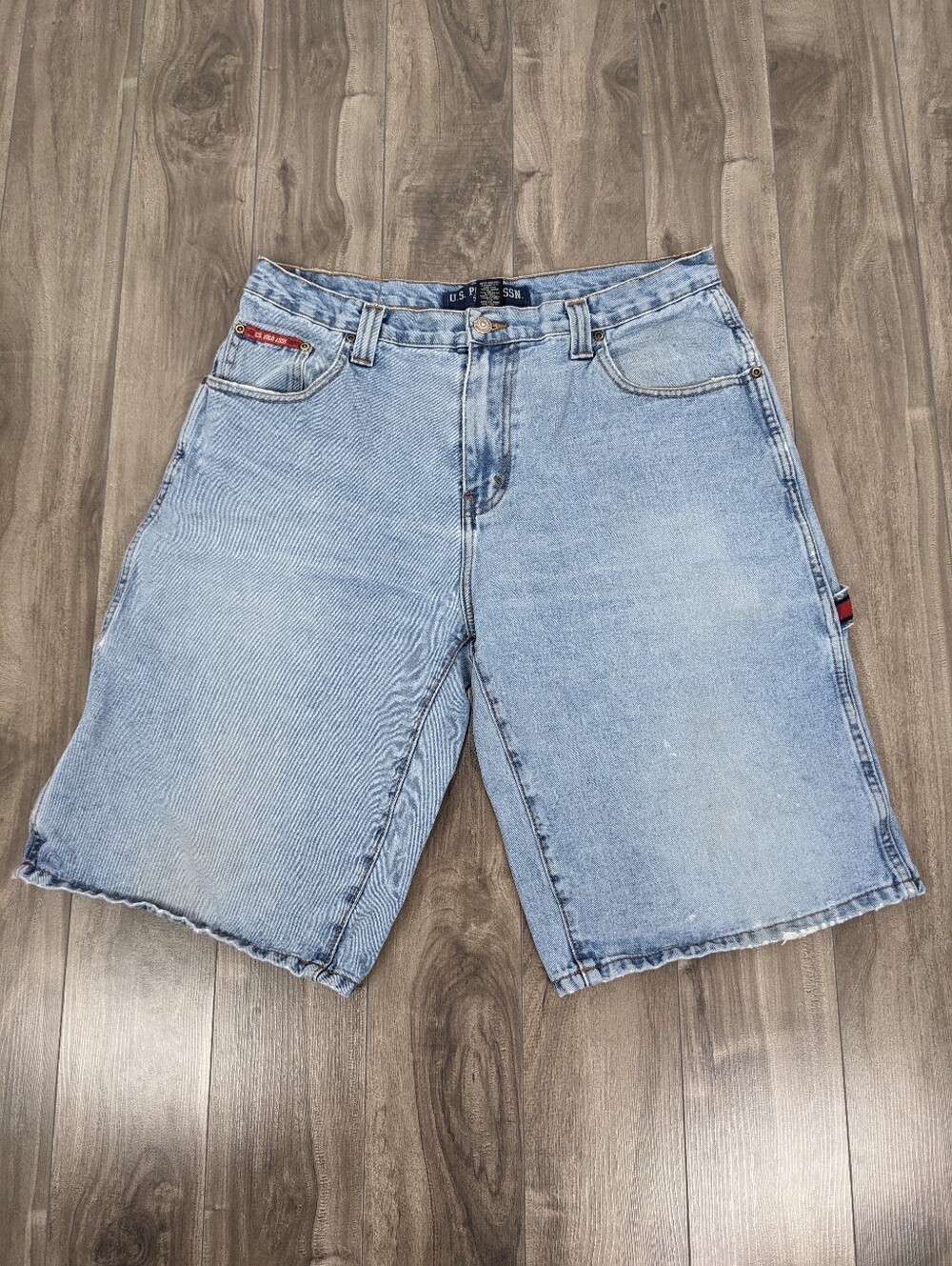 US Polo ASSN Men's Jean Shorts Carpenter Jorts Size 34 100% cotton
